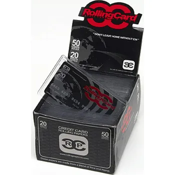 Cigaretové papírky Credit card rolling papers Box 50 ks