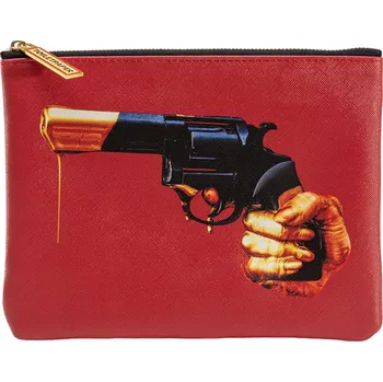Kosmetická taška Taštička TOILETPAPER REVOLVER Seletti 21 x 15,5 cm červená