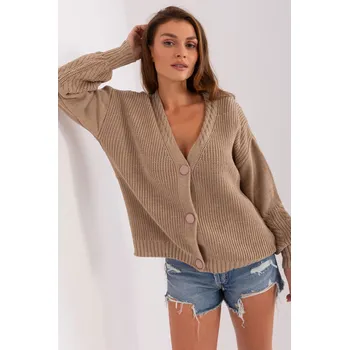 Dámský svetr Glara Krátký vlněný svetr s velkými knoflíky 976632