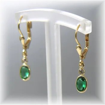 Náušnice žluté zlato