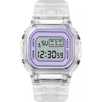 Hodinky Pánské digitální sportovní hodinky - Nachový