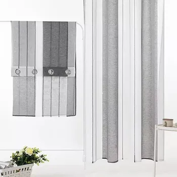 Záclona Moderní průsvitné pruhované záclony - 04,350 x 250 cm,Na žabky