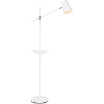 Stojací lampa Bílá volně stojící lampa s odkládacím prostorem Markslöjd Linear ID_1209078