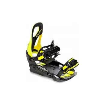 Vázání na snowboard Raven s230 lime S/M; Černá vázání + DÁREK DLE VÝBĚRU!