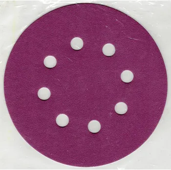 Brusný kotouč SIA kolečka 8D, 125mm průměr, SZ Zrnitost: Zrniost 320, 9 otvorů