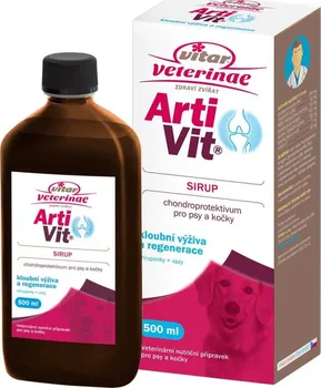 Kloubní výživa pro psa a kočku VITAR Veterinae ArtiVit Sirup