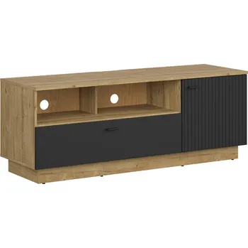 Televizní stolek ZENDA televizní stolek RTV1D1B, dub waterford/černá