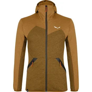 Pánská mikina Salewa Puez Melange PL FZ HDY M golden brown melange - XXL
