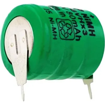 Článková baterie Akumulátor Ni-MH 3,6V 80mAh 2 pin