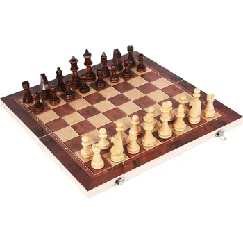 Šachy Šachy dřevěné 3v1 24x24cm SACH011
