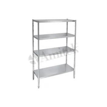 Dílenský regál Regál nerezový montovaný hloubka 500mm - 4 varianty, Rozměr 1000x500x1800mm