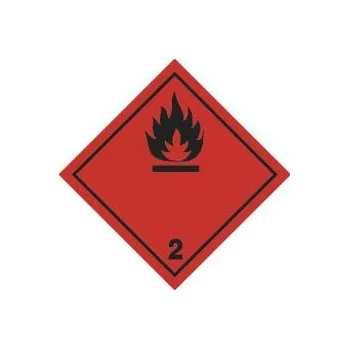 Samolepky ADR, 25x25cm "Nebezpečí požáru (hořlavé kapaliny) č. 2" 11739D