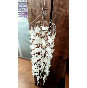 Drátovaná zvonkohra Andělské zvonění bílá 18x110cm Drátované stromy života