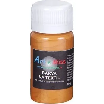 Speciální výtvarná barva ARTEMISS Barva na tmavý textil 40g, zlatá