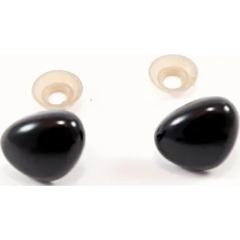 Bezpečností čumáček na výrobu hraček - černá - rozměr 1 cm x 1,1 cm