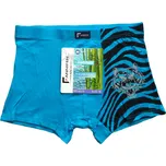 Pánské bambusové boxerky tygr M0278 Barva: tyrkysová, Velikost: M
