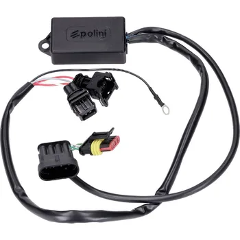 Systém vstřikování řidicí jednotka Polini ECU, Vespa GTS 300, Aprilia Scarabeo 300, Derbi Rambla, Gilera Nexus 300, Piaggio Beverly 300, Peugeot Geopolis 300 Euro 3/4 171.0015