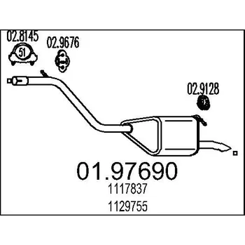 Auto-moto Zadní tlumič výfuku MTS 01.97690