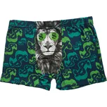 Pesail Veselé pánské bavlněné trenkoslipy Lev dolar Barva: Zelená, Velikost: L