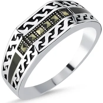 Prsten Olivie Pánský stříbrný prsten MARKAZIT 8207 Velikost prstenů: 11 (EU: 65-67) Ag 925; ≤4,9 g.