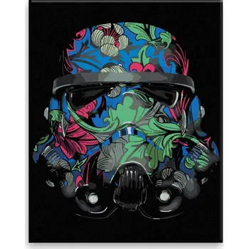 Dětské zboží Malování podle čísel - Barevná maska - 40x50 cm, bez dřevěného rámu - CZ výroba