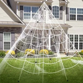 Vlajka Falešná pavučina 80 g pavučin a 30 pavouky