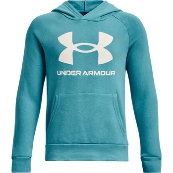 Pánská mikina Mikina s kapucí Under Armour UA RIVAL FLEECE HOODIE-BLU 1357585-433 Velikost YXL