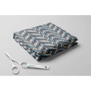 Softshell s beránkem, Cikcak s barvou Barva: Modrá