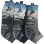 ROTA Termo nízké sportovní ponožky proužky 3 páry Velikost: 39-42