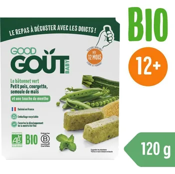 Good Gout BIO BLW Tyčinky z hrášku a cukety (120 g)