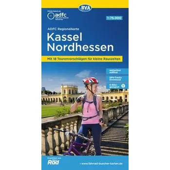 ADFC-Regionalkarte Kassel Nordhessen, 1:75.000, reiß- und wetterfest, GPS-Tracks Download - Allgemeiner Deutscher Fahrrad-Club e.V. (ADFC)