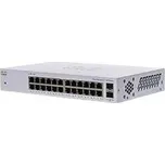 Cisco switch CBS110-24T, 24xGbE RJ45, 2xSFP (combo with 2 GbE), fanless - REFRESH