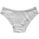 FANNIFEN Dámské bambusové kalhotky s krajkou RM-0008 Barva: Bílá, Velikost: XL-XXL