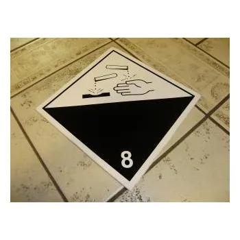 Samolepky ADR, 25x25cm "Žíravé látky " 11739C