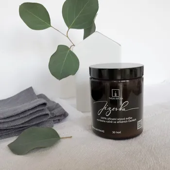 Svíčka Tvoje svíčka Vonná svíčka Jizerka - cedr, máta, šalvěj, 180 ml