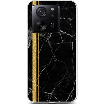 Pouzdro na mobilní telefon Kryt STYLE Xiaomi 13T Mramor černo-zlatý (obal neboli pouzdro na Xiaomi 13T)
