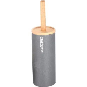 WC štětka BISK Erga Dakar, toaletní WC kartáč na postavení, šedý, ERG-07784