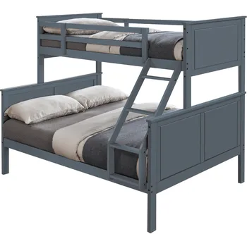 Dětská postel Tempo Kondela Patrová rozložitelná postel, šedá, NEVIL