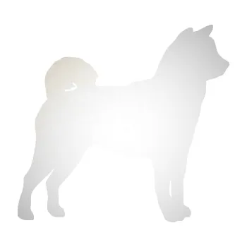 Polep vozidla SAMOLEPKA Pes 191 pravá Shiba - Inu (82 - odrazková reflexní bílá) NA AUTO, NÁLEPKA, FÓLIE, POLEP, TUNING, VLASTNÍ TEXT, TISK, AUTOSAMOLEPKY.cz, POLEPY, OBRÁZEK, LOGO, SAMOLEPKY