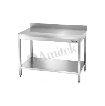 Dílenský stůl Pracovní stůl nerezový s policí - 4 VARIANTY, rozměr 1000x700x900mm