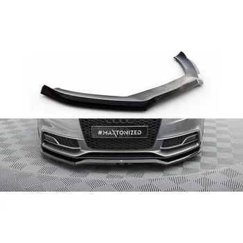 Karosérie Spojler pod nárazník lipa V.4 Audi S5 / A5 S-Line Coupe / Sportback 8T Facelift černý leský plast