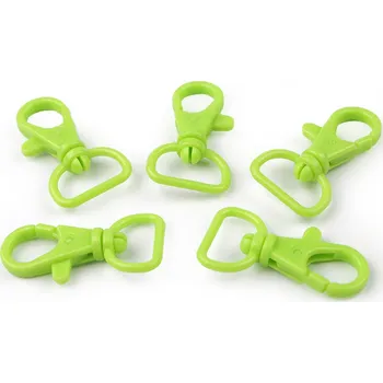 Plastová karabina průvlek 17 mm, barva 6 zelená sv.