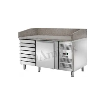 Chladící pizza stůl s 1x dveřmi a 7x neutr. zásuvkou AK1612TN