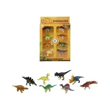 plyšák Souprava diosaurů, 8 ks, 28x18cm