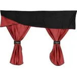 Záclony na přední sklo - univerzální sada - červená 20659