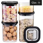 Sada skladovacích skleněných dóz Gefu PANTRY SET/4kusy 400/2x900/1,4l