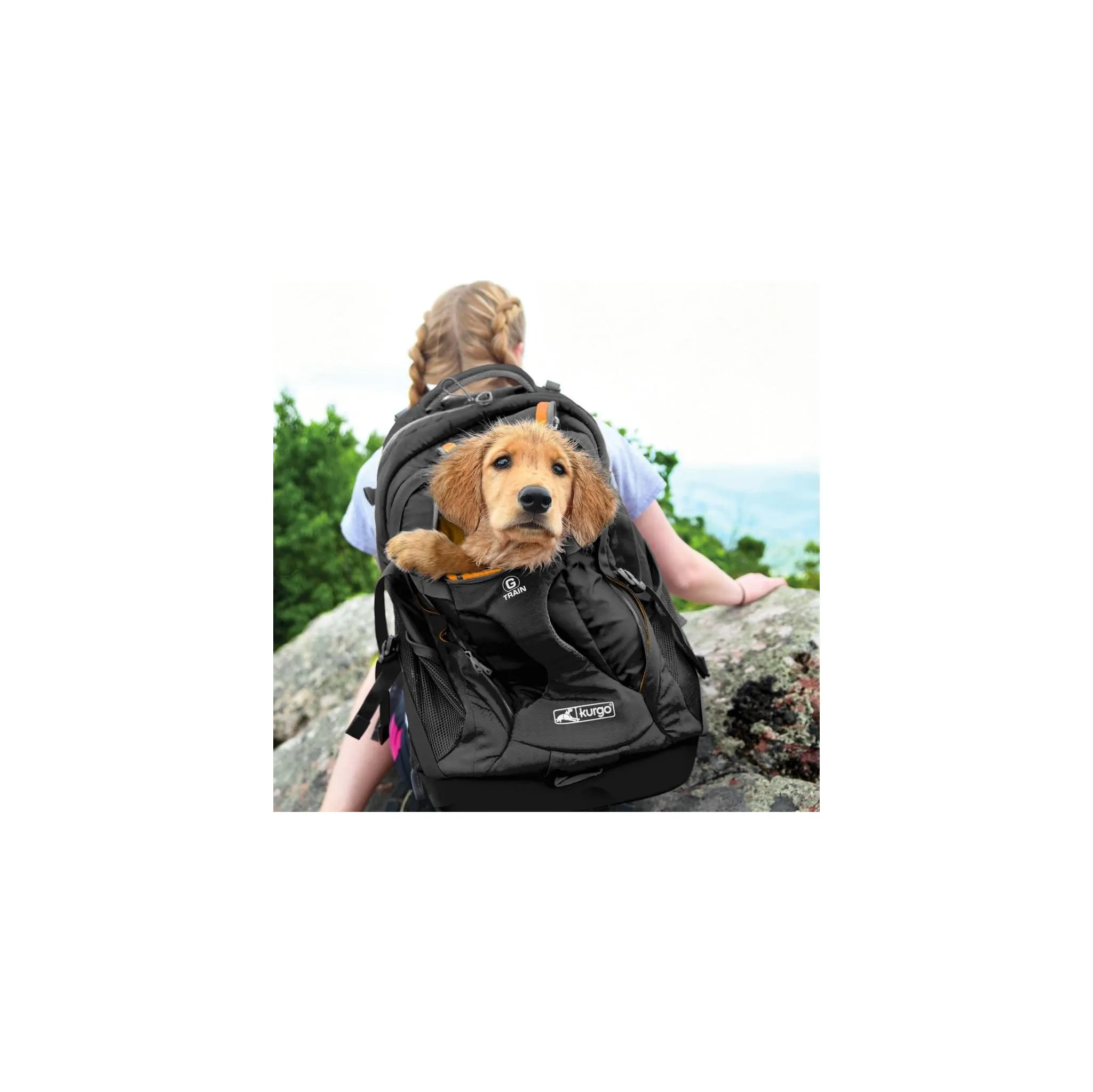 Fotografie 3 - Psí batoh Kurgo G-Train Dog Carrier Backpack 53,34 x 33,02 x 25,4 cm černý