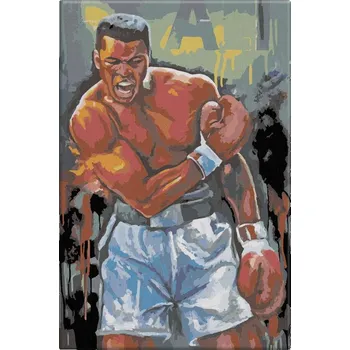Dětské zboží Malování podle čísel - Muhammad Ali - 40x60 cm, bez dřevěného rámu - CZ výroba