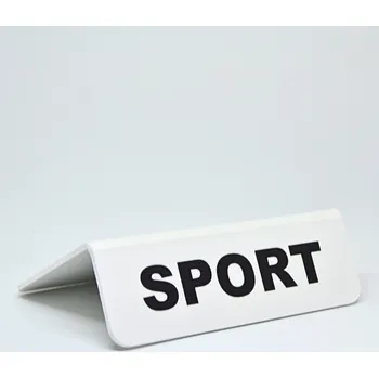 Zarážka na knihu Rozřaďovač s nápisem - SPORT