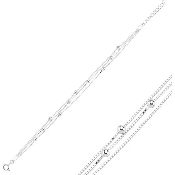 Náramek Olivie Stříbrný náramek TRIO 8200 Ag 925; ≤3,8 g.